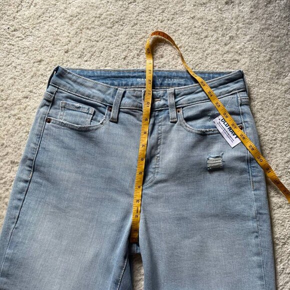 NWT Old Navy OG Straight Distressed Women's Jeans Size 6 - Picture 9 of 10